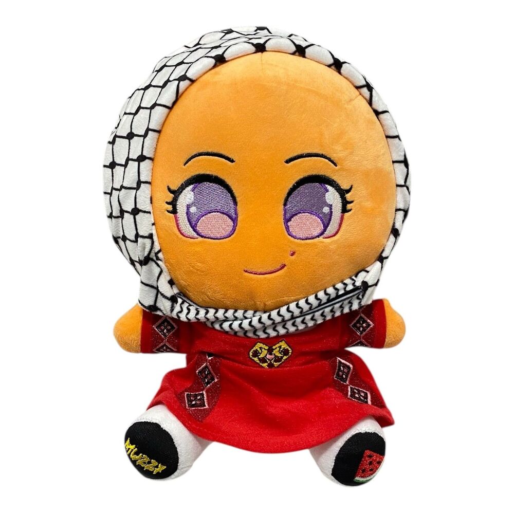 Muzzy Palestinian Mina Plush 11” Kartar Zaher Artist Nurse Handmade Collectible